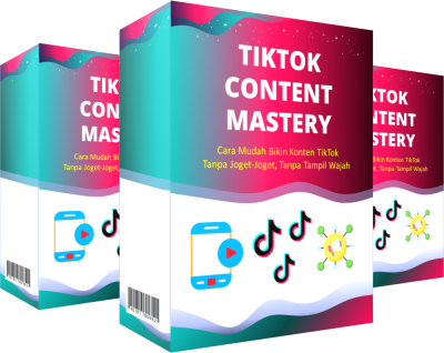 Cover 3D Rangkap 3 TikTok Content Mastery 1000px 1